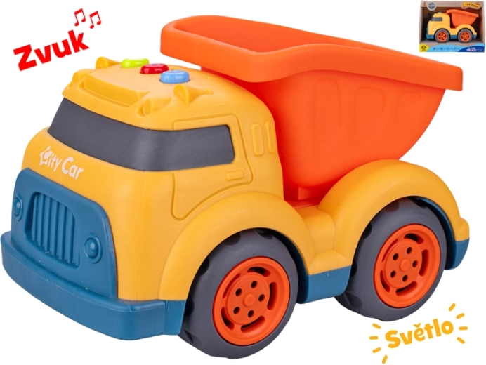 Children's construction vehicle with light and sound 17 cm