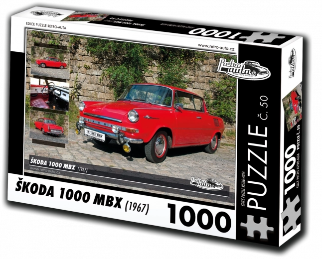 Retro Cars Puzzle Škoda 1000 MBX (1967) – 1000 pieces