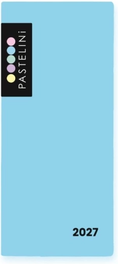 Pastelini weekly planner 2027 blue in a PVC cover