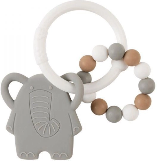 NATTOU Lapidou silicone teether elephant, BPA free
