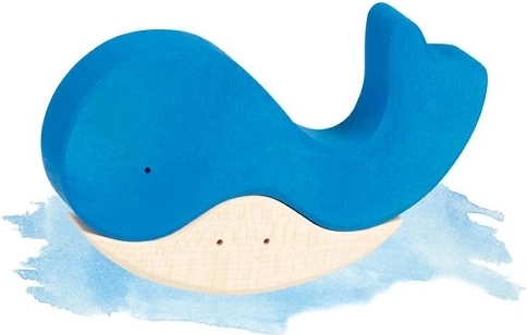 Дървен пъзел When the whale found a friend - 1 бр.