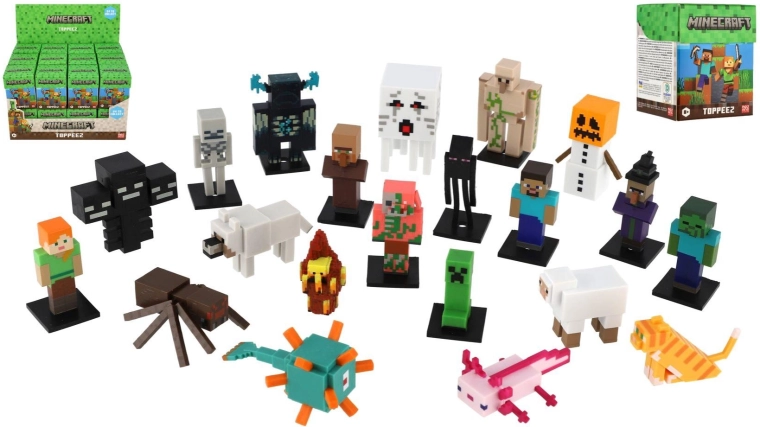 Minecraft 3D Toppeez Collectible Figure in a Blind Box - 1 Piece