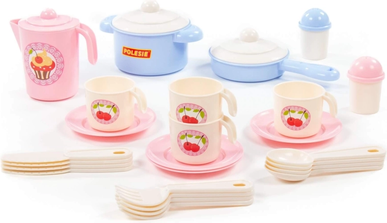 Nastenka children's kitchen set for four people (28 pieces)