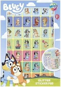 Glitter Stickers Bluey – 8-Sheet Sticker Booklet