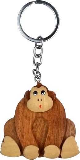 Wooden Keychain Monkey
