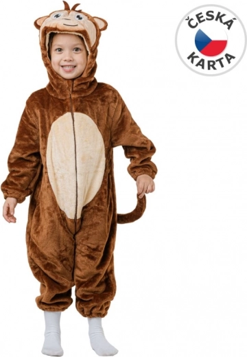 Carnival Monkey Costume for Kids, Size 92-104 cm