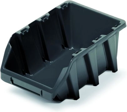 BINEER LONG Plastic Storage Box, Black, 160 × 98 × 70 mm