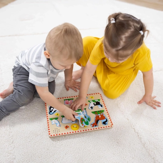 Large pieces with knobs for little hands