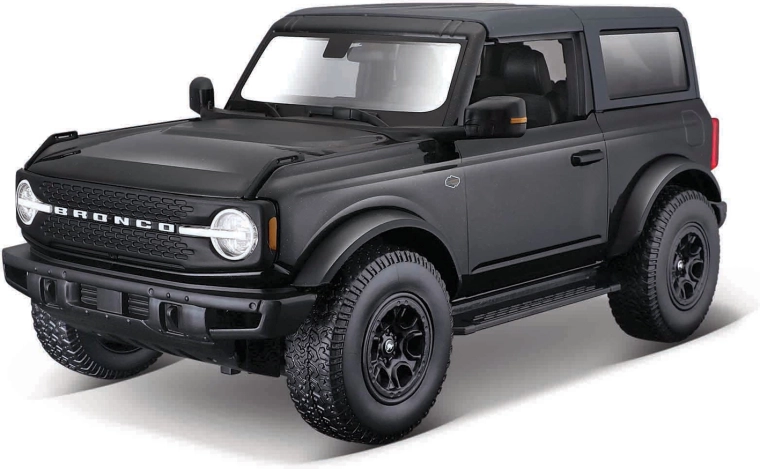 Ford Bronco Wildtrak 2021 metal model black 1:18