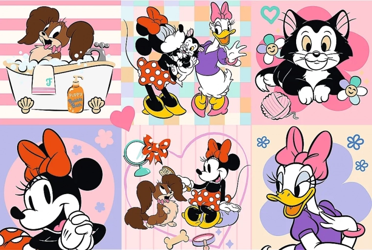 Пъзел DISNEY Minnie: Цветен ден 160 части
