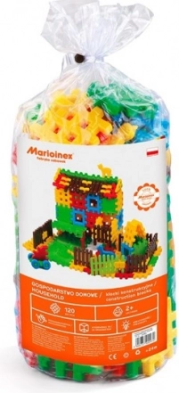 Household building set – 120 pieces in a bag