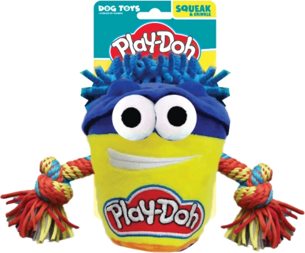 Плюшена играчка за дърпане за кучета HASBRO Play-Doh с въже 18 см