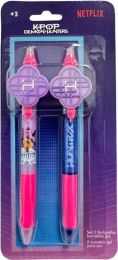 Set of erasable gel pens K-Pop Demon Hunters HUNTR/X - 2 pcs