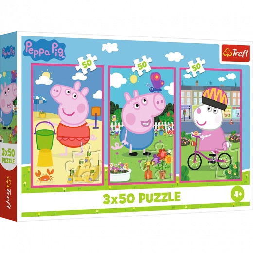 Puzzle 3x50 Peppa Pig - The Power of Friendship