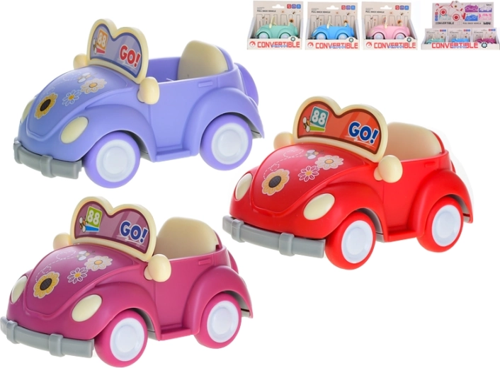 Metal Convertible Toy Car with Pull-Back Action 10 cm