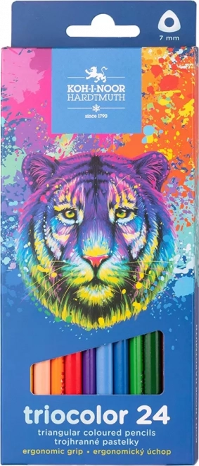 Триъгълни цветни моливи KOH-I-NOOR Triocolor 12 бр.