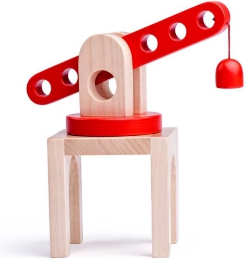 Railway crane with magnet