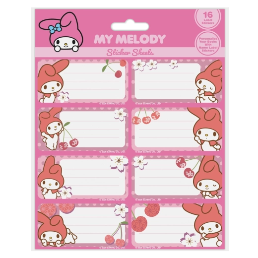 Cinnamoroll notebook labels