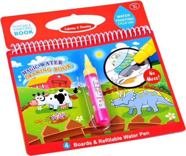 Водна книжка за оцветяване с животни