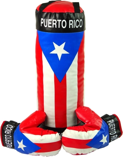 Children's Boxing Set Bag Two Gloves