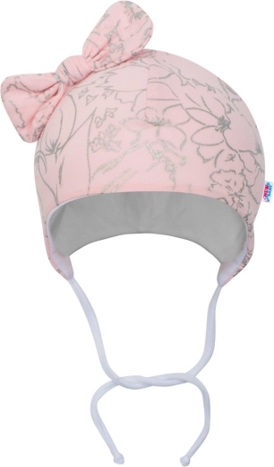 Infant cotton hat with bow NEW BABY NUNU pink