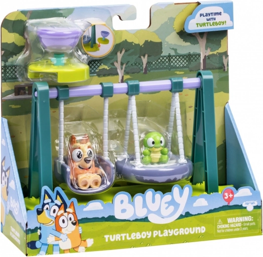 Игрови комплект Bluey с люлки, костенурка и фигурка Bingo