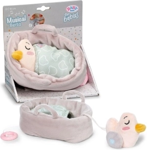 BABY born for babies свиреща плюшена Берта с кошничка