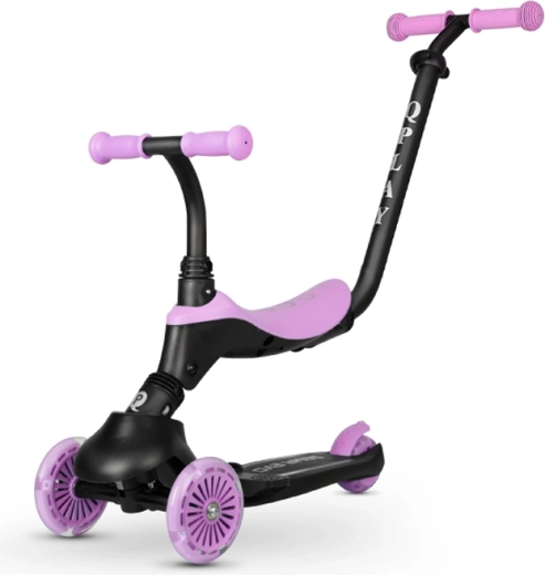 2-in-1: ride-on with seat and a classic scooter