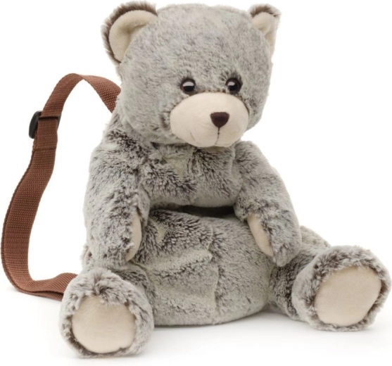 A cute teddy bear kids love to carry