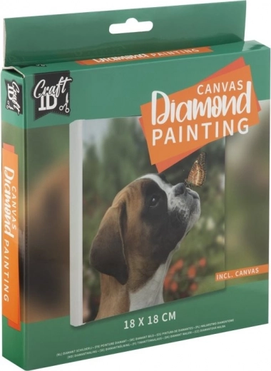 Grafix Diamond Painting Puppy 18x18 cm