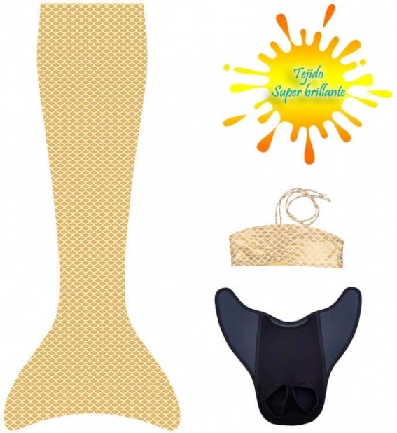 Комплект с плавник и бикини Aquaris Sunny