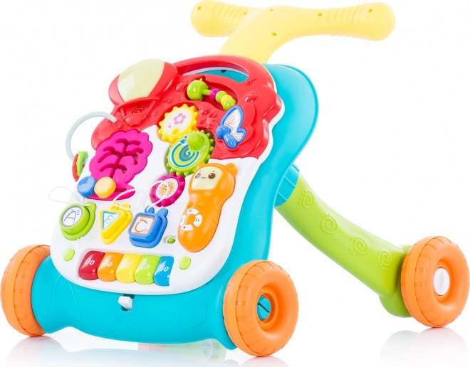 CHIPOLINO интерактивна проходилка за бутане и игрова масичка 2в1 – зелена