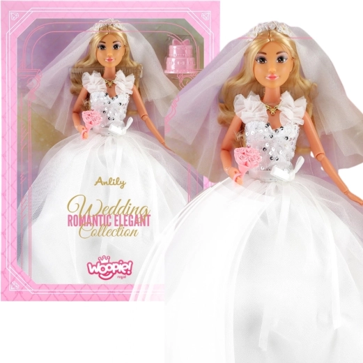 Woopie Royal Lily Bride Doll 30 cm with Wedding Accessories
