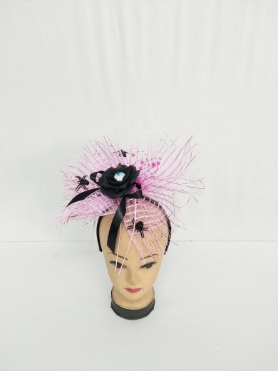 Sparkys Headband with a Black Rose