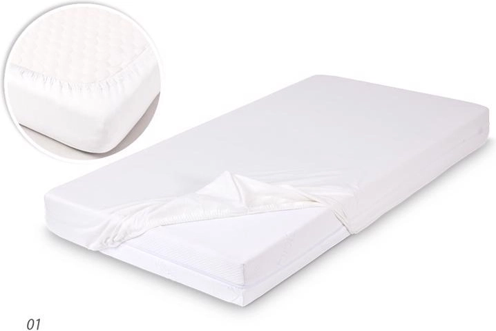 Bamboo Fitted Sheet 60 × 120 cm White BABYMATEX