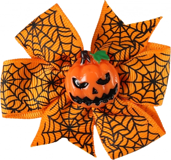 Hair Clip Orange Pumpkin