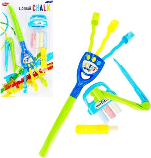 Creative Chalk Set in 4 Colors with Accessories