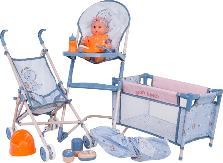 Mega BABY DINO set with doll and accessories