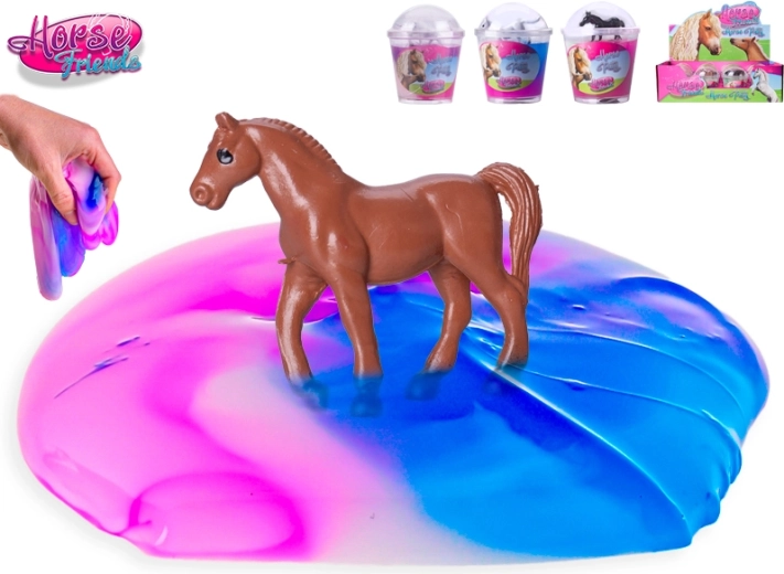 Slime with a Little Horse HORSE FRIENDS in a Cup