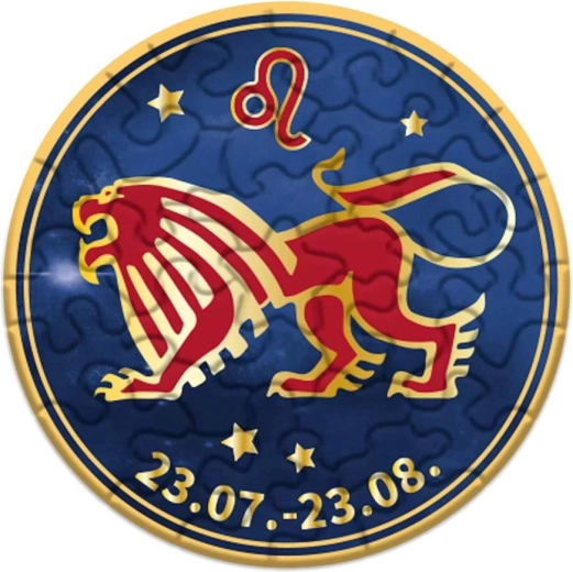 Кръгъл пъзел зодиак – Лъв, 33 части
