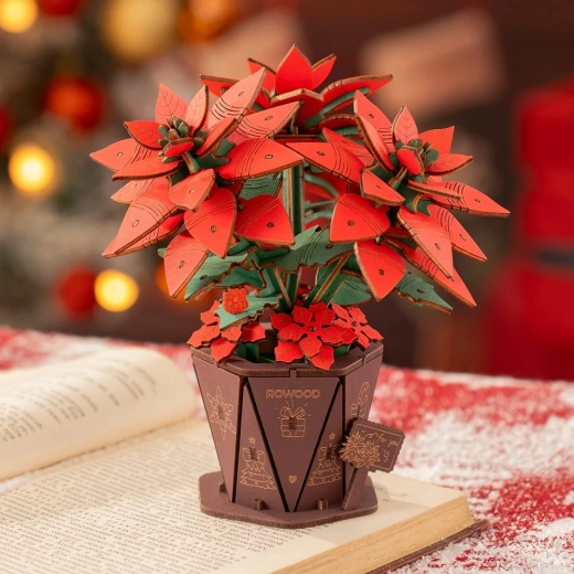 Detailed flower pot and flowers