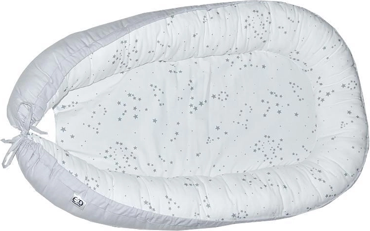 EKO baby nest from cotton – grey