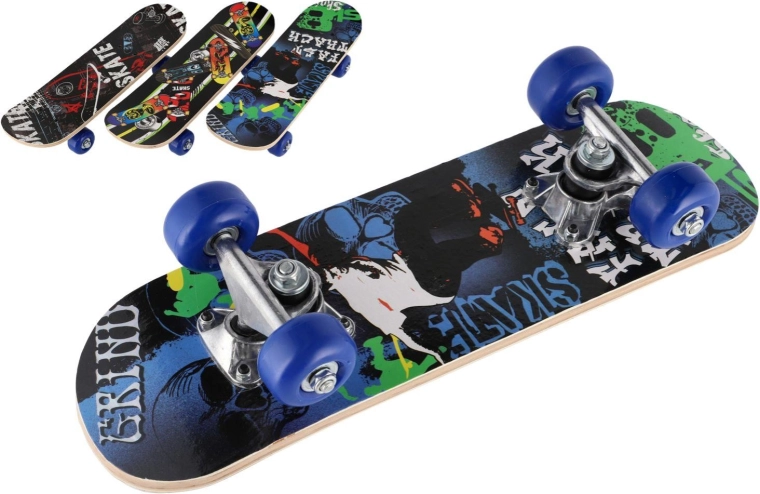 Wooden skateboard 43 cm - 1 piece