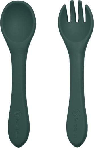 Soft silicone cutlery for little hands