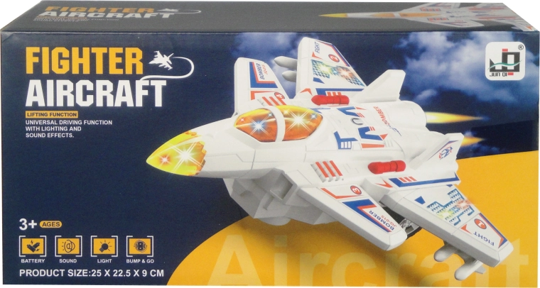 Jet plane with light and sound effects