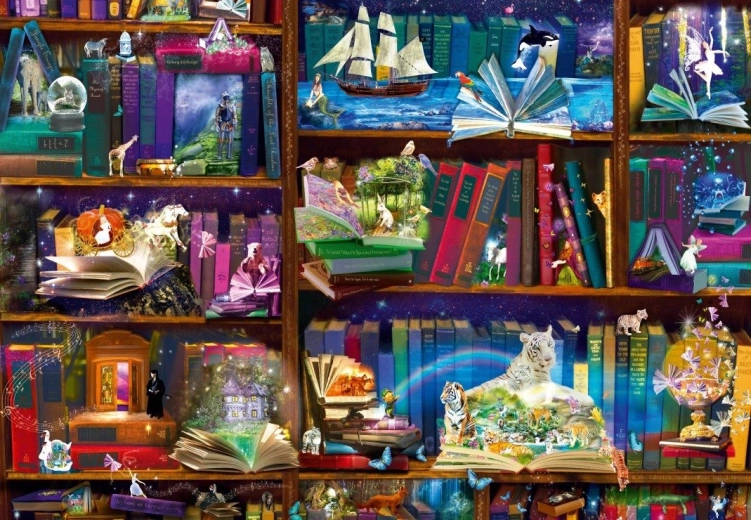 Bluebird Puzzle Adventure in the Library 1000 Pieces