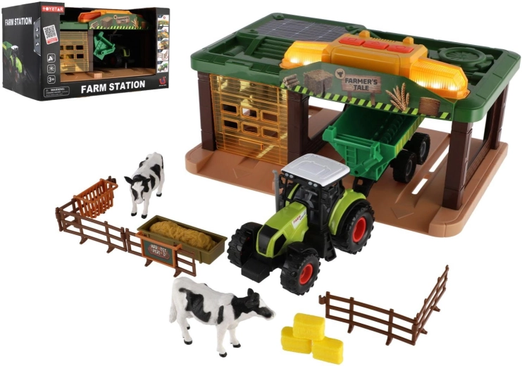 Farm with Tractor, Garage and Accessories