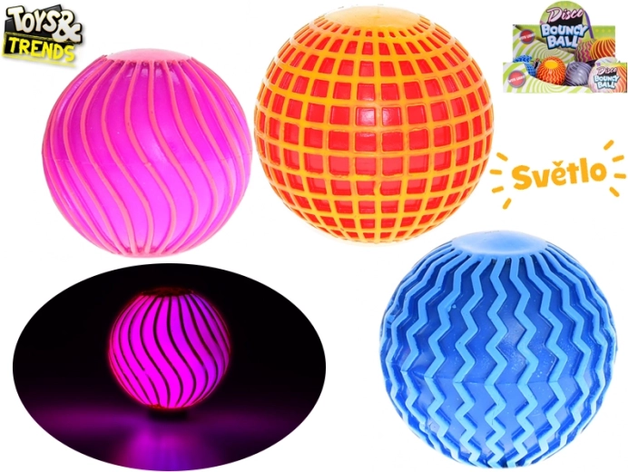 Toys&Trends light-up bouncing ball disco 6 cm
