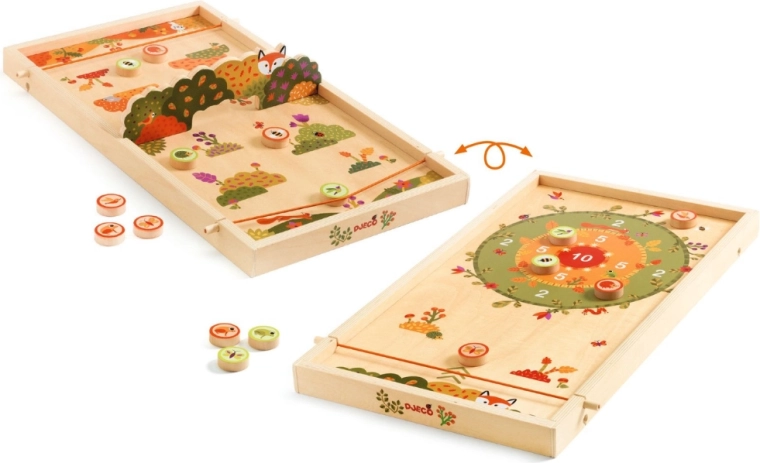 Two game worlds on one double-sided board