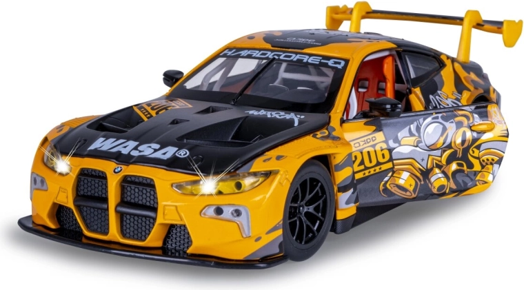 BMW M4 GT3 Racing Car Model 1:24 with Lights and Sounds